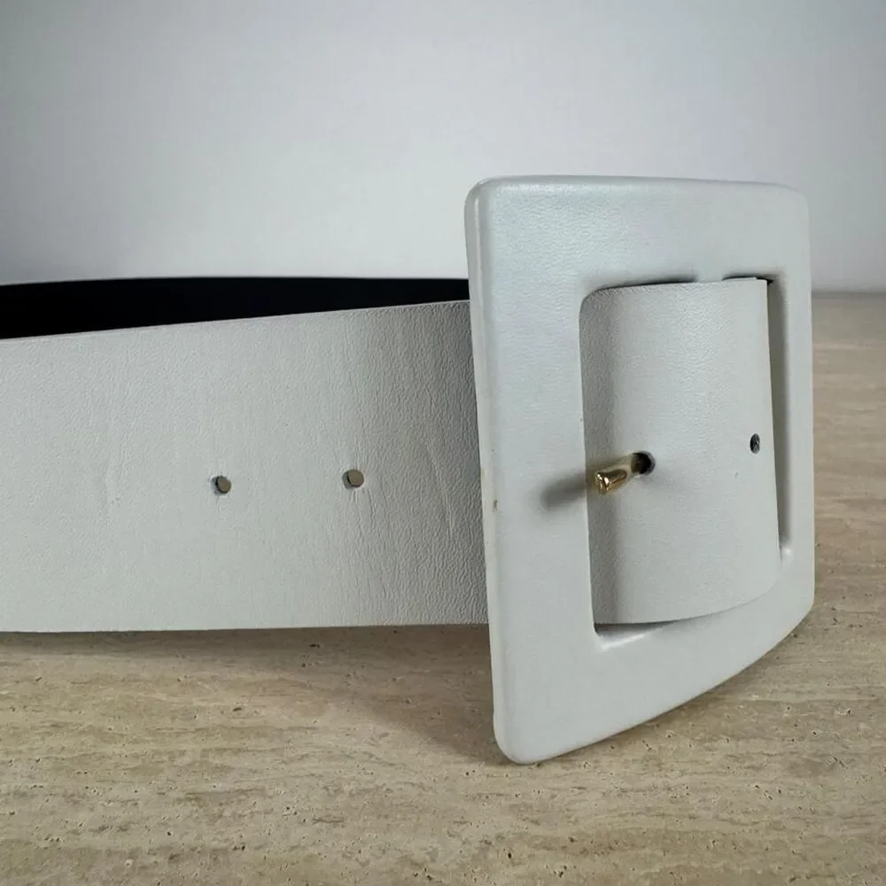 Zara Women's White and Cream Belt